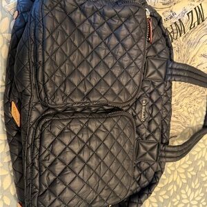 MZ Wallace Quilted Nik Dawn (Navy) Tote Bag